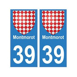 39 Montmorot autocollant plaque blason armoiries stickers département ville