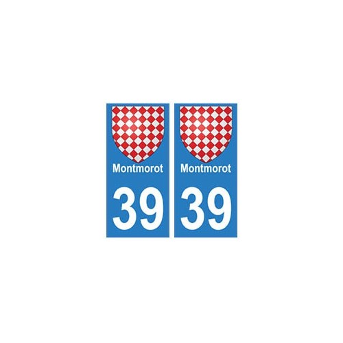 39 Montmorot autocollant plaque blason armoiries stickers département ville