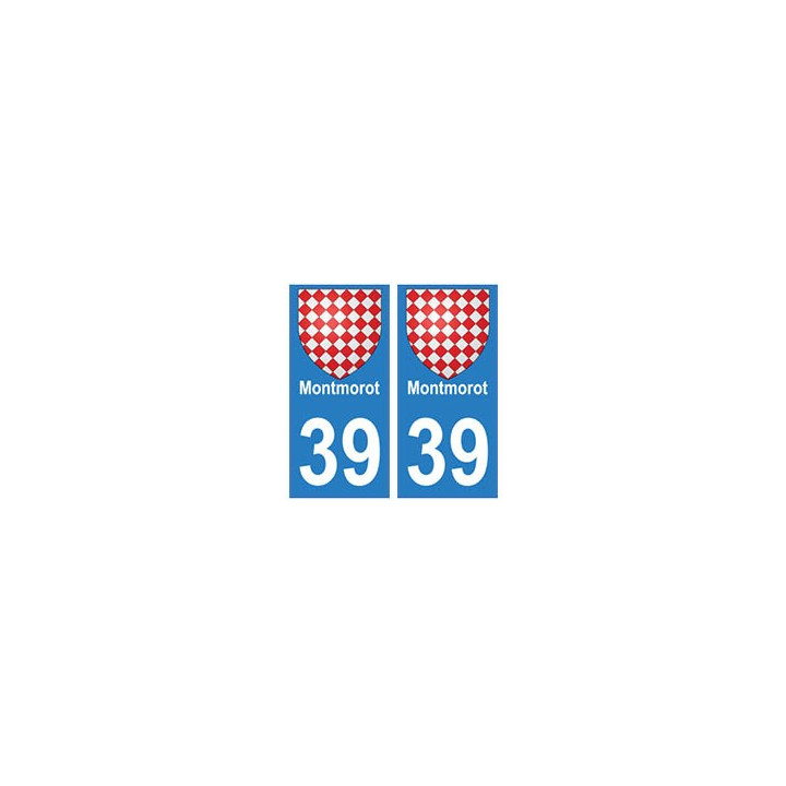 39 Montmorot autocollant plaque blason armoiries stickers département ville