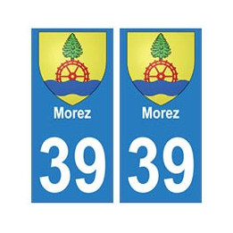 39 Morez autocollant plaque blason armoiries stickers département ville