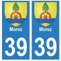 39 Morez autocollant plaque blason armoiries stickers département ville