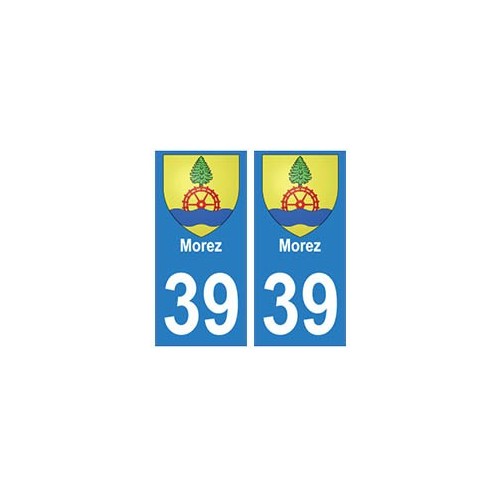 39 Morez autocollant plaque blason armoiries stickers département ville