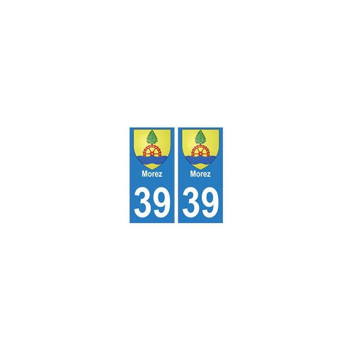 39 Morez autocollant plaque blason armoiries stickers département ville