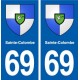 69 Sainte-Colombe blason autocollant plaque stickers ville