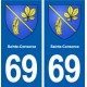 69 Sainte-Consorce blason autocollant plaque stickers ville
