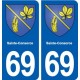 69 Sainte-Consorce blason autocollant plaque stickers ville