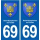 69 Saint-Symphorien-sur-Coise blason autocollant plaque stickers ville