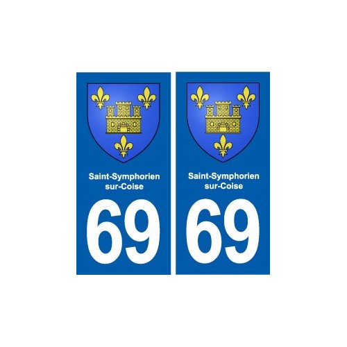 69 Saint-Symphorien-sur-Coise blason autocollant plaque stickers ville