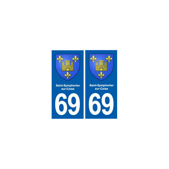 69 Saint-Symphorien-sur-Coise blason autocollant plaque stickers ville