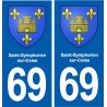 69 Saint-Symphorien-sur-Coise blason autocollant plaque stickers ville