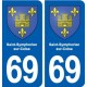 69 Saint-Symphorien-sur-Coise blason autocollant plaque stickers ville