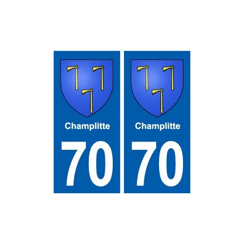 70 Champlitte blason autocollant plaque stickers ville
