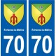 70 Échenoz-la-Méline blason autocollant plaque stickers ville