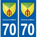 70 Échenoz-la-Méline blason autocollant plaque stickers ville