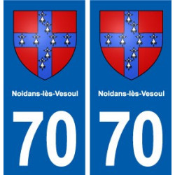 70 Noidans-lès-Vesoul blason autocollant plaque stickers ville