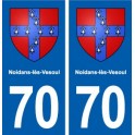 70 Noidans-lès-Vesoul blason autocollant plaque stickers ville