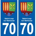 70 Saint-Loup-sur-Semouse blason autocollant plaque stickers ville