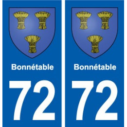 72 Bonnétable blason autocollant plaque stickers ville
