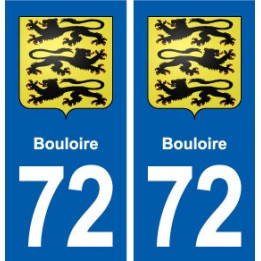 72 Bouloire blason autocollant plaque stickers ville
