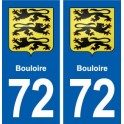 72 Bouloire blason autocollant plaque stickers ville
