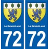 72 Le Grand-Lucé blason autocollant plaque stickers ville