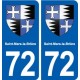 72 Saint-Mars-la-Brière blason autocollant plaque stickers ville