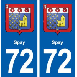 72 Spay blason autocollant plaque stickers ville