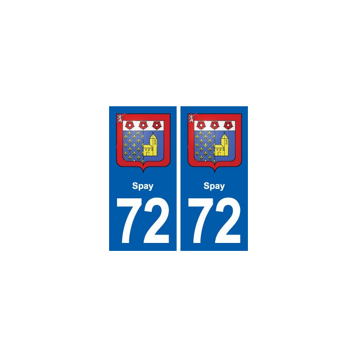 72 Spay blason autocollant plaque stickers ville