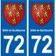 72 Sillé-le-Guillaume blason autocollant plaque stickers ville
