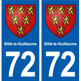 72 Sillé-le-Guillaume blason autocollant plaque stickers ville