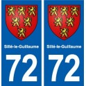 72 Sillé-le-Guillaume blason autocollant plaque stickers ville
