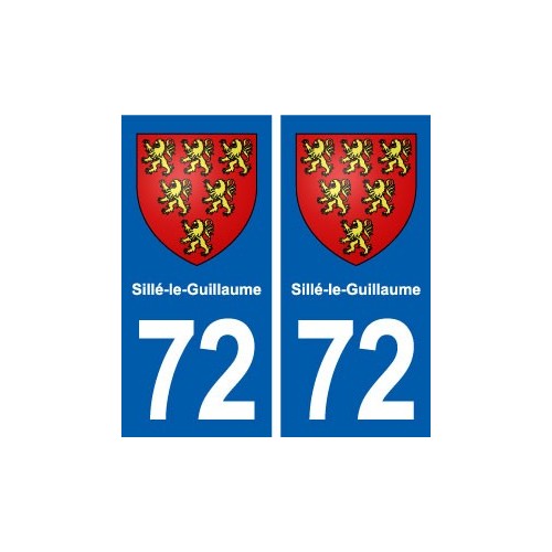 72 Sillé-le-Guillaume blason autocollant plaque stickers ville