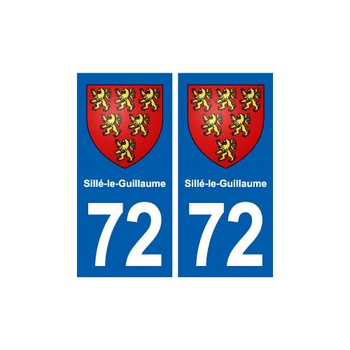 72 Sillé-le-Guillaume blason autocollant plaque stickers ville