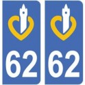 62 Pas-de-Calais sticker plate