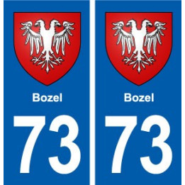 73 Bozel blason autocollant plaque immatriculation ville