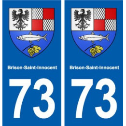 73 Brison-Saint-Innocent blason autocollant plaque immatriculation ville