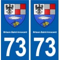 73 Brison-Saint-Innocent blason autocollant plaque immatriculation ville