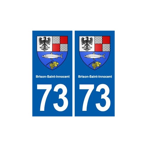 73 Brison-Saint-Innocent blason autocollant plaque immatriculation ville