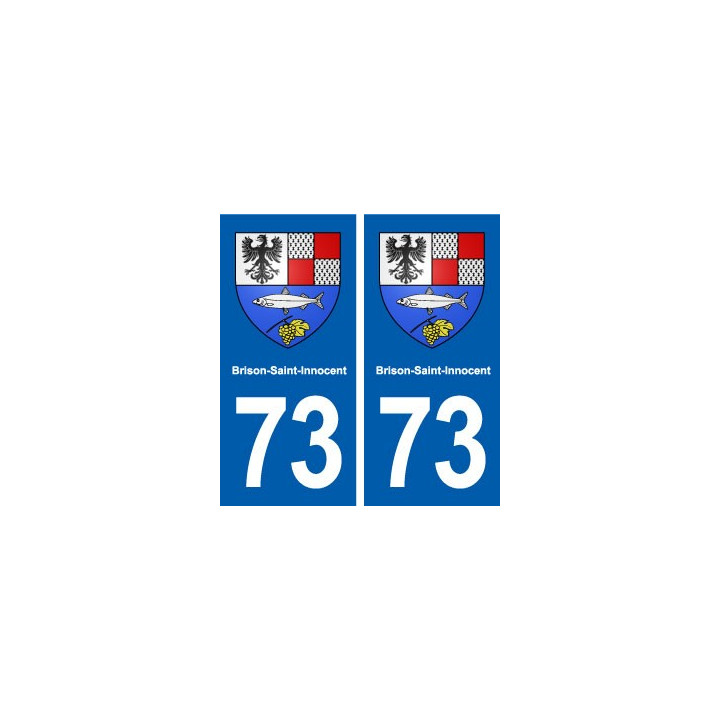 73 Brison-Saint-Innocent blason autocollant plaque immatriculation ville