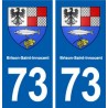 73 Brison-Saint-Innocent blason autocollant plaque immatriculation ville