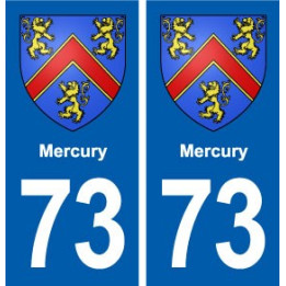 73 Mercury blason autocollant plaque immatriculation ville