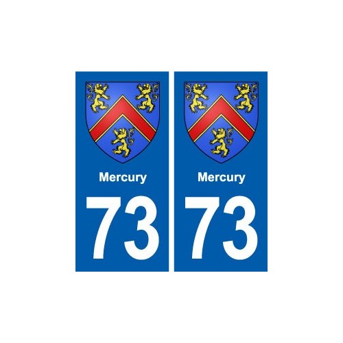 73 Mercury blason autocollant plaque immatriculation ville