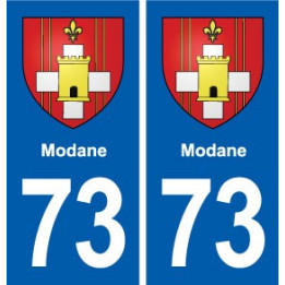 73 Modane blason autocollant plaque immatriculation ville