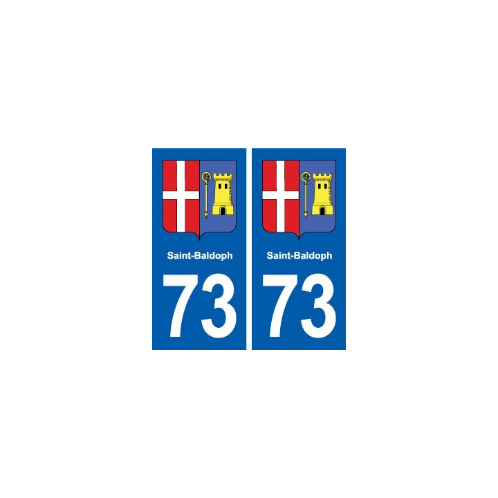 73 Saint-Baldoph blason autocollant plaque immatriculation ville