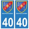40 Saint-Pierre-du-Mont-aufkleber platte wappen wappen sticker abteilung stadt