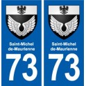 73 Saint-Michel-de-Maurienne blason autocollant plaque immatriculation ville