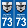 73 Saint-Michel-de-Maurienne blason autocollant plaque immatriculation ville