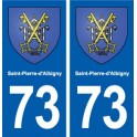 73 Saint-Pierre-d'Albigny blason autocollant plaque immatriculation ville