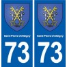 73 Saint-Pierre-d'Albigny blason autocollant plaque immatriculation ville