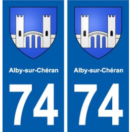 74 Alby-sur-Chéran blason autocollant plaque stickers ville